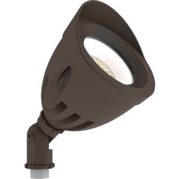 Hubbell Lighting Hubbell Outdoor LED Bullet Flood Light, 20W, 4000K, Wide Dist, 120V, Dark Bronze LBUL-20-4K